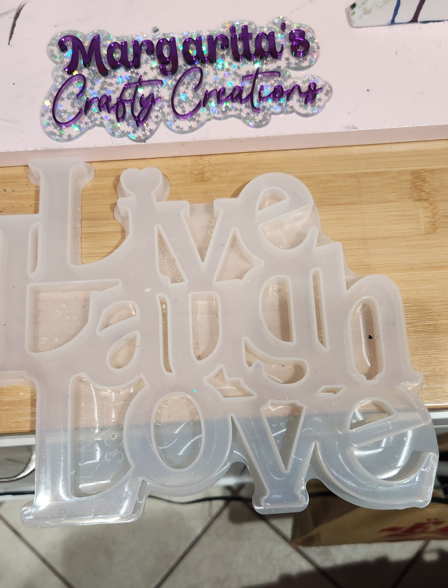 Live Laugh Love silicone Mold