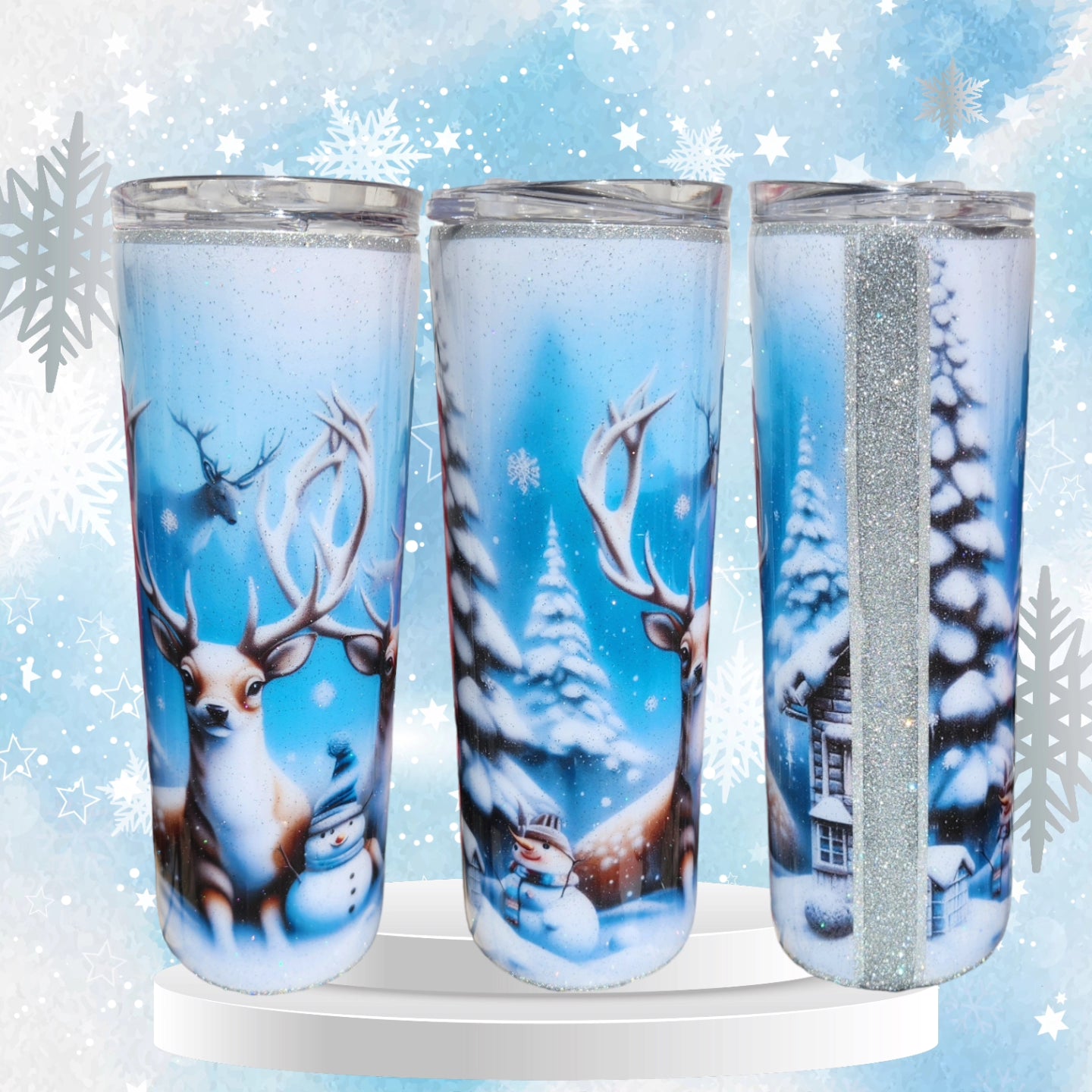 Christmas Reindeer Tumbler