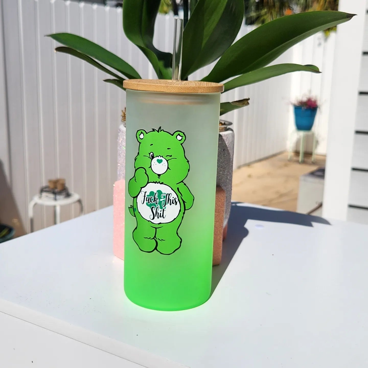 Green Frosted Swear Bear